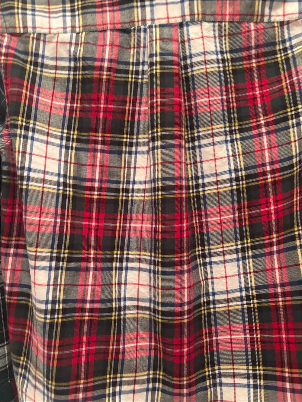 Ralph Lauren Flannel in Red, Green & White Plaid Button-Down Shirt